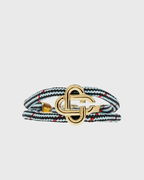 Cord Bracelet with Logo Clasp