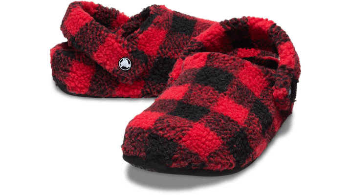 Кецове и обувки Crocs Classic Buffalo Check Slippers Червено | 210755-6WG, 1