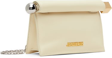 Дамска чанта Jacquemus Les Sculptures 'La petite pochette rond carré' Pouch Черно | 24E241BA392-3171, 3
