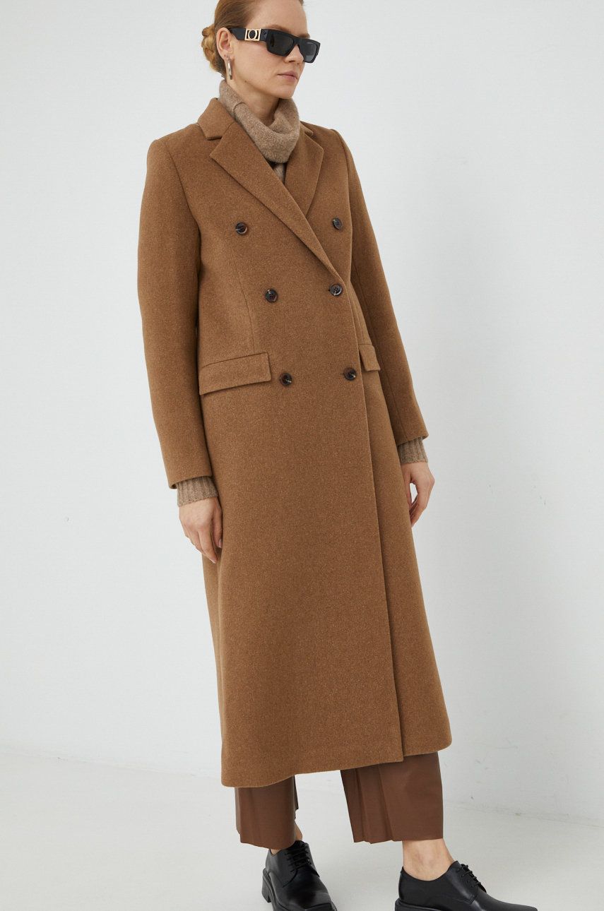 Палта Samsoe Samsoe Falcon Coat Кафяво | F20400075, 0
