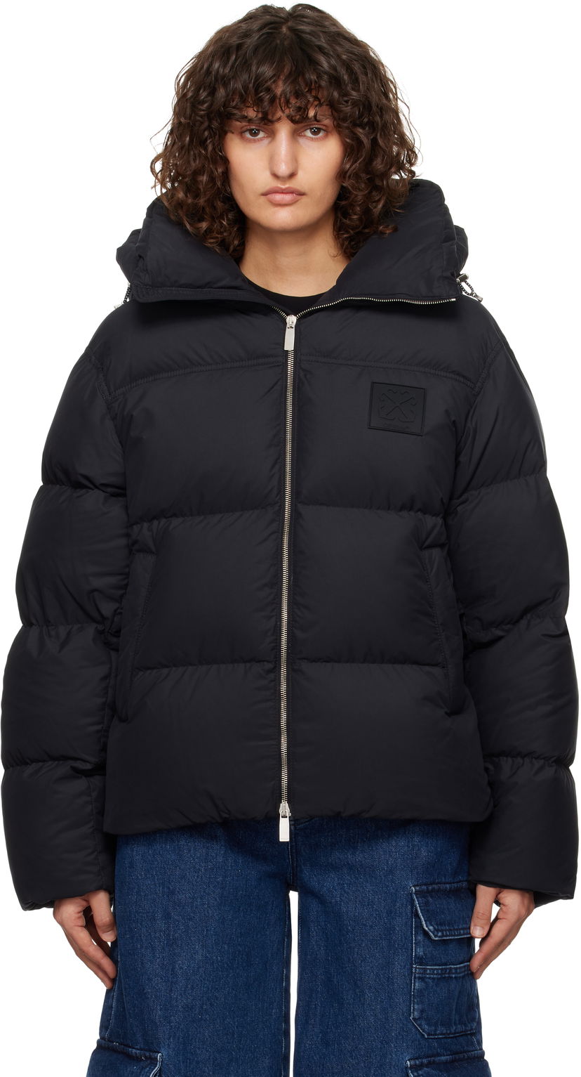 Пухо яке Off-White Patch Arr Down Jacket Черно | OWEJ005F24FAB0011010