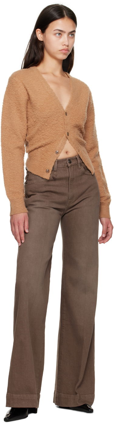 Пуловер R13 R13 Split Hem Cardigan Кафяво | R13WY291-Y213A, 3