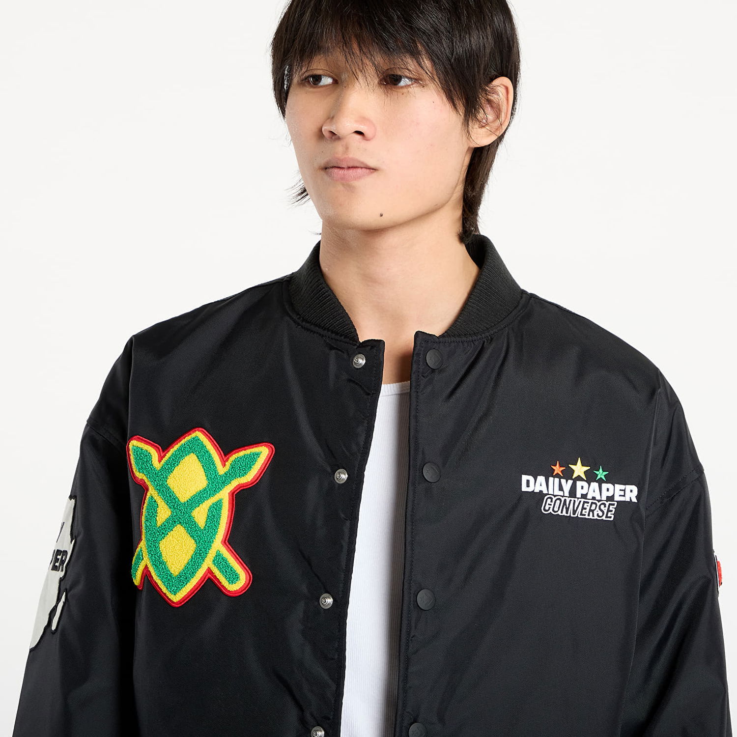 Яке бомбър Converse Converse x Daily Paper Stadium Jacket Черно | 10028532-A01, 1