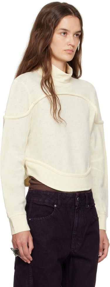 Пуловер Eckhaus Latta Eckhaus Latta Pallas Turtleneck Бяло | 1404-EL-PF25-M -, 1