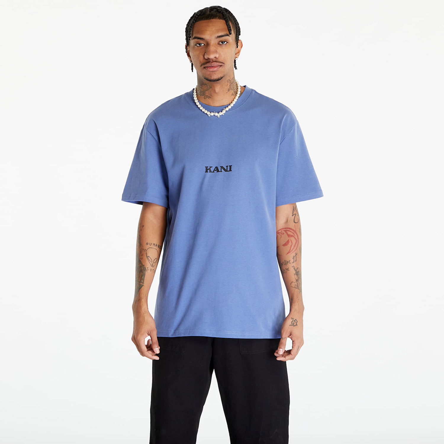 Тениска Karl Kani T-Shirt Small Retro Tee Синьо | KM234-037-2, 0