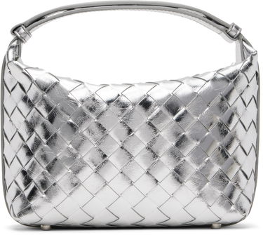 Дамска чанта Bottega Veneta Wallace Metallic Leather Shoulder Bag Металик | 754443 V4P11, 0