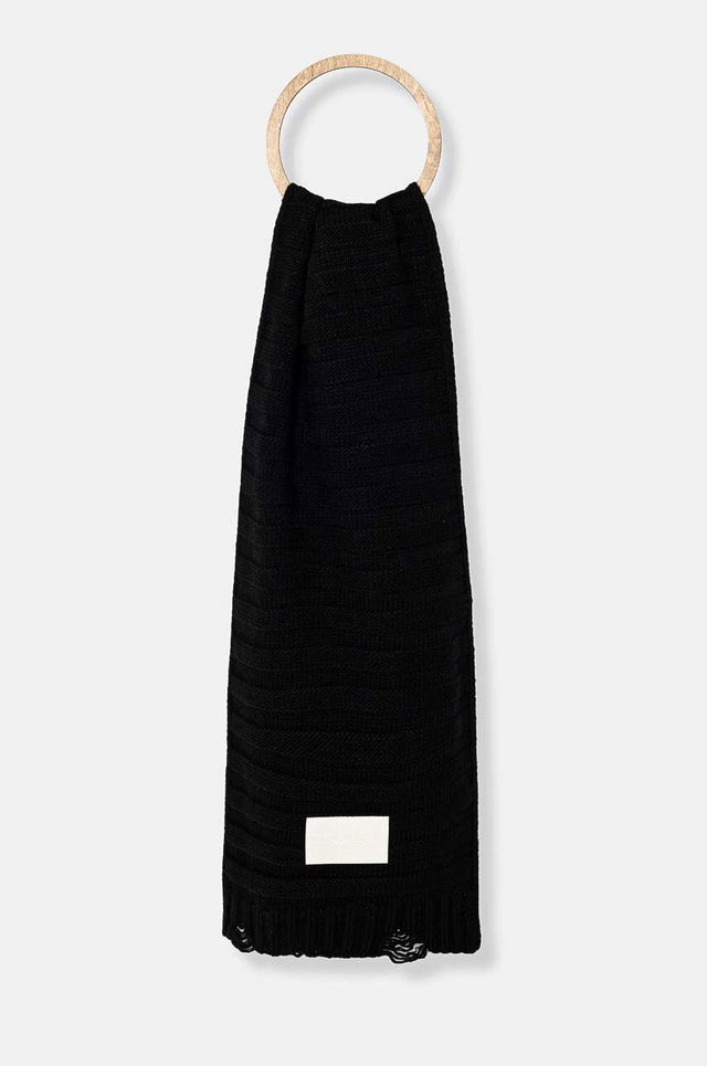 Wool Scarf With Applique