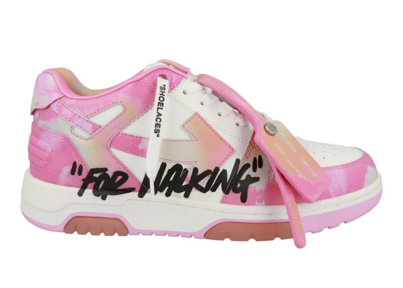 Кецове и обувки Off-White Out Of Office OOO "For Walking" Low Tops Pink Tie Dye Розово | OMIA189SLEA0103084, 0
