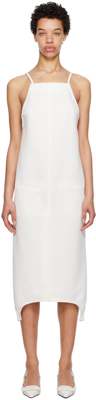 Courrèges Suspenders Midi Dress