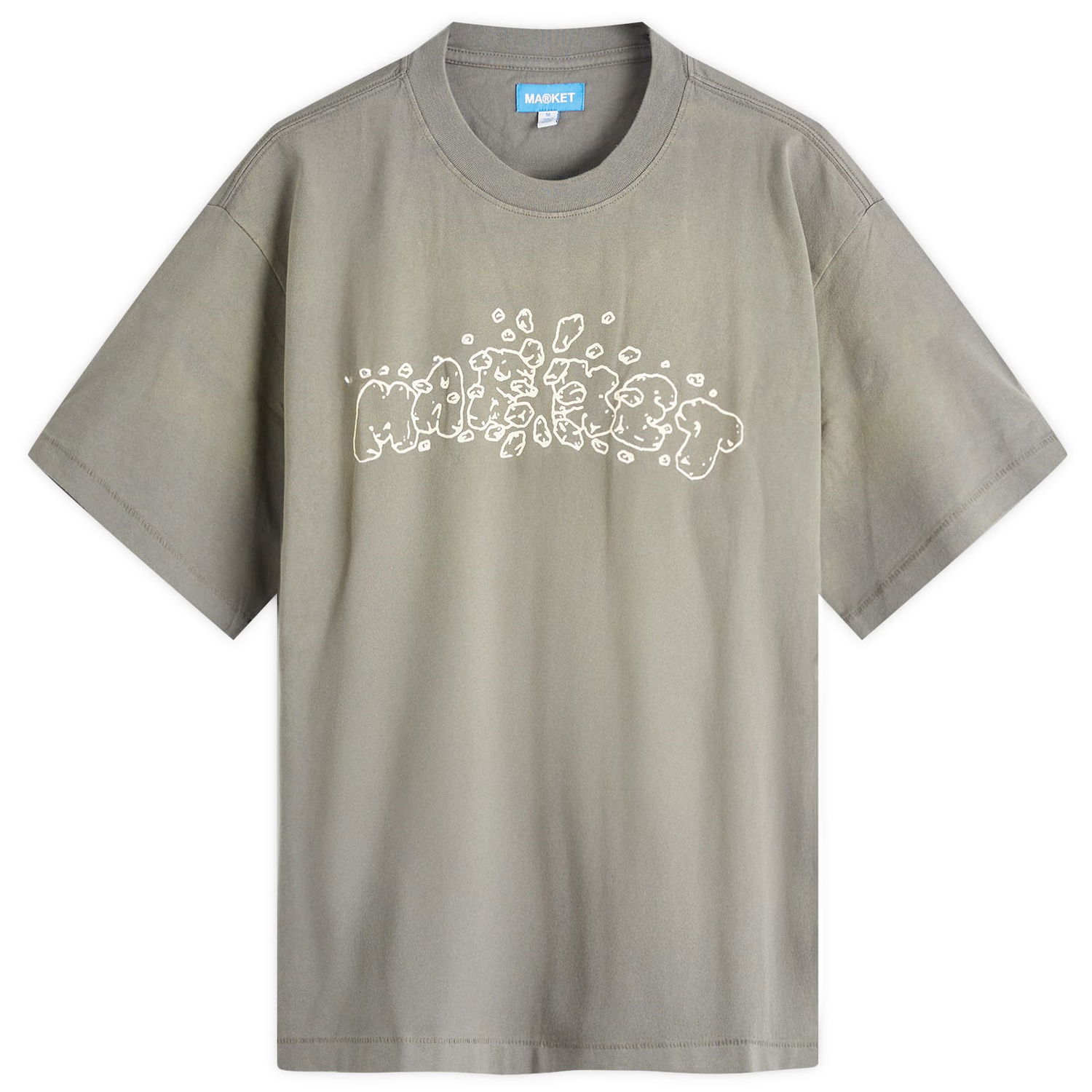 Тениска MARKET Crash T-Shirt, Size Large Сиво | 399002165-CEM, 0
