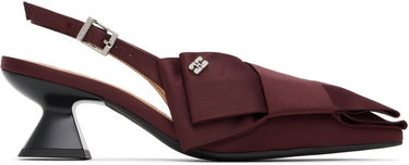 Кецове и обувки GANNI GANNI Bow Kitten Heels Бургунди | S2849, 0