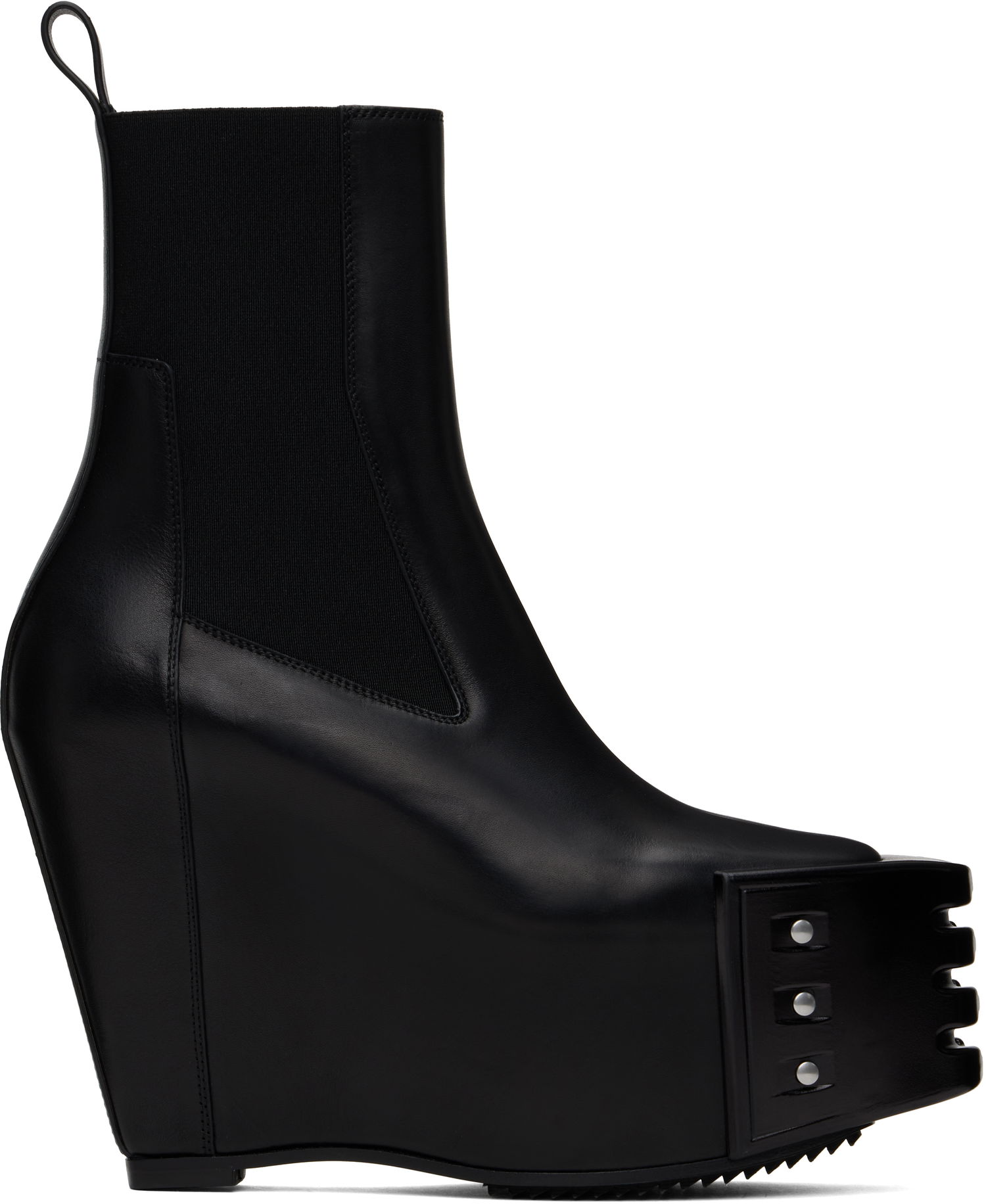 Аксесоари Rick Owens Rick Owens Porterville Grilled Wedge Beatle Chelsea Boots Черно | RO02D3848 LOOGR, 0