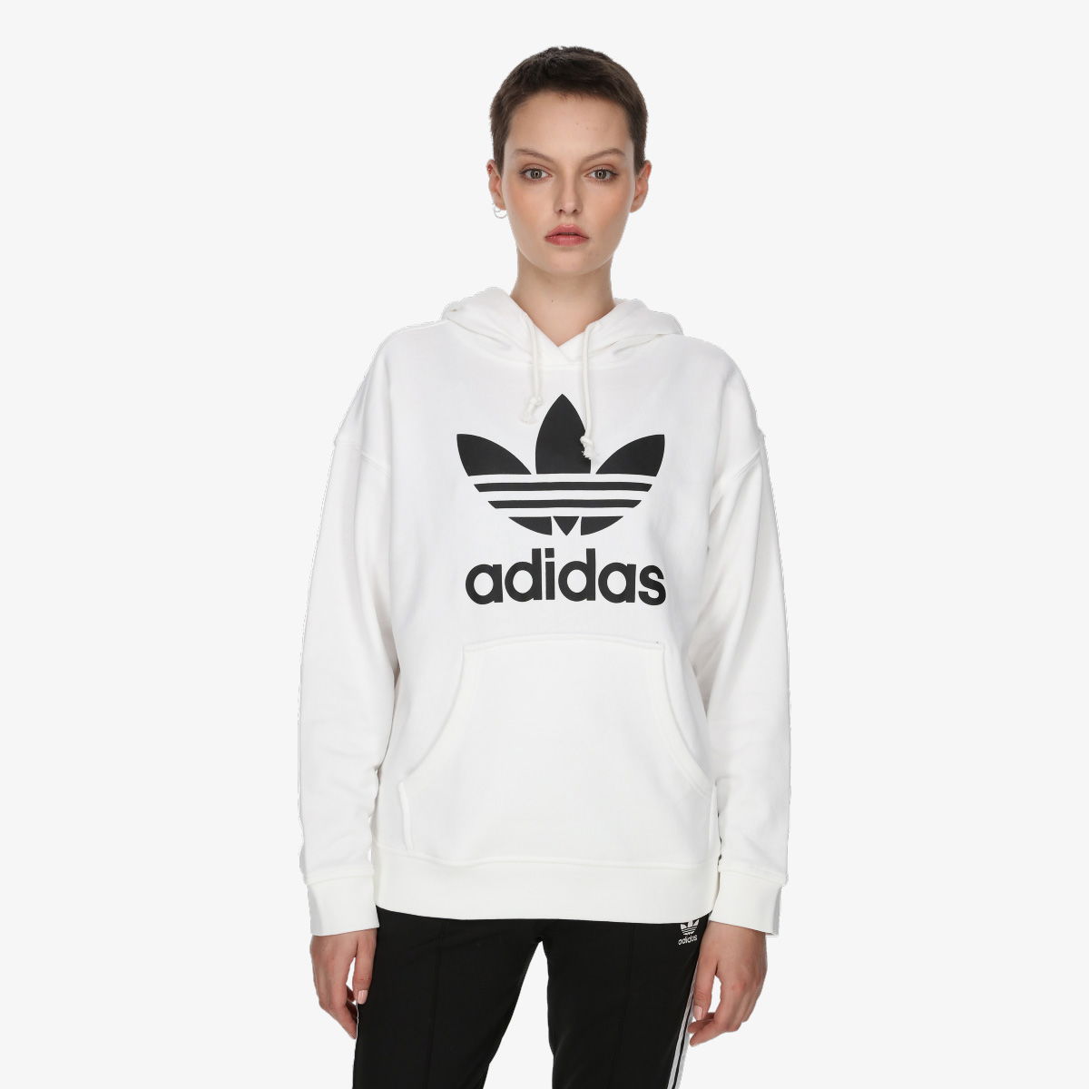 Суитчър adidas Originals TRF HOODIE Бяло | IB7435, 0