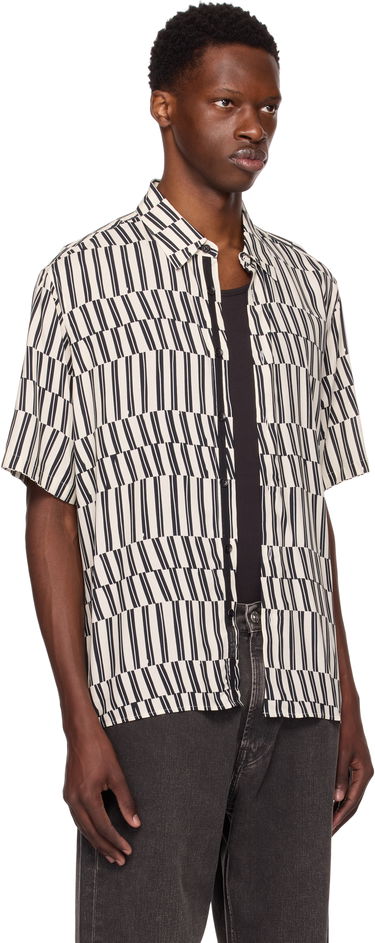 Риза rag & bone Rag & Bone Dalton Printed Short Sleeve Shirt Многоцветен | MBW25PA026LVML, 1