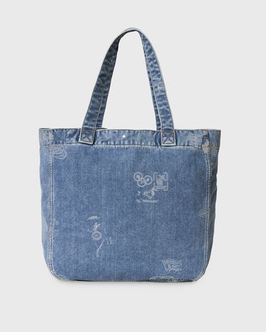 Голяма пазарска чанта Carhartt WIP Stamp Tote Bag Синьо | I033740-2LN.35, 1