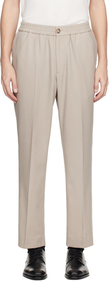 Панталони AMI Wool Elasticated Waist Trousers Бежово | H25HTR226.WV0066, 0
