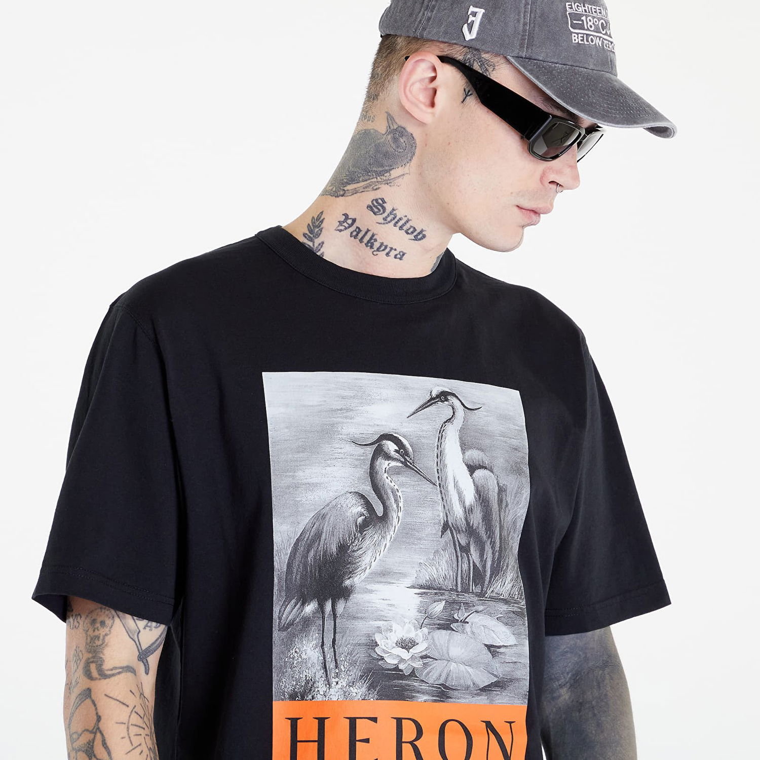 Тениска HERON PRESTON NF Heron BW Черно | HMAA032C99JER0031010, 1