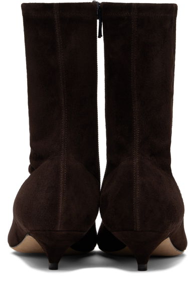 Кецове и обувки The Row Black Liisa Boots Черно | F1545-S11, 1