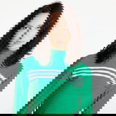 Тениска adidas Originals Longsleeve 3-Stripe Tee Green Зелено | JN8314, 1
