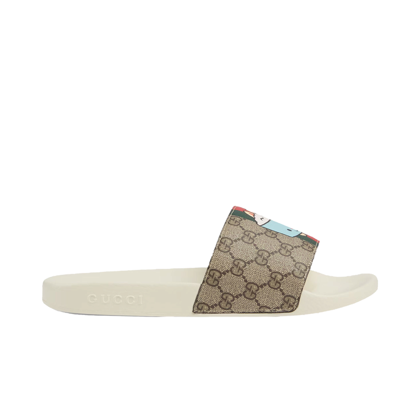 Кецове и обувки Gucci Animal Web Slides Beige Бежово | 737519 FABN0 8919