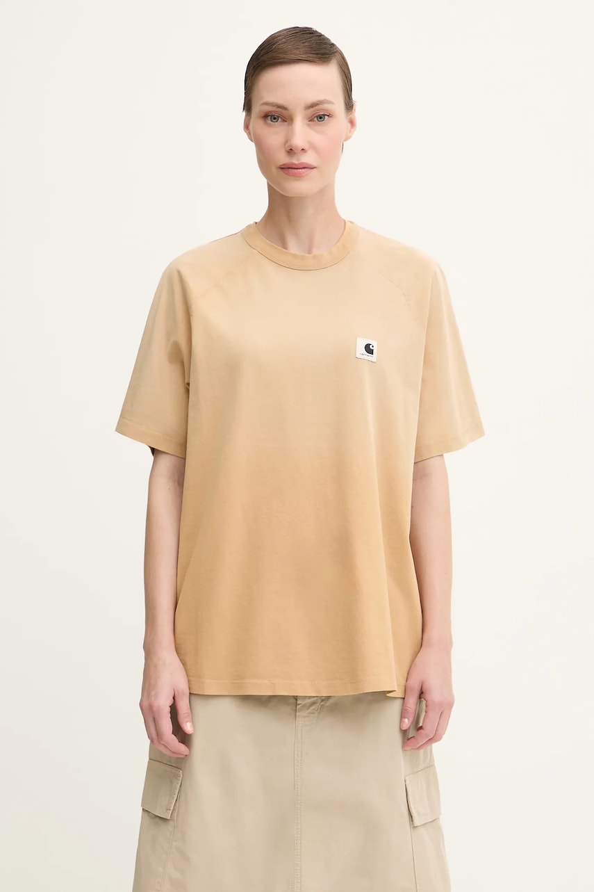 Тениска Carhartt WIP S/S Hudson T-shirt Бежово | I035138.07E5F, 0