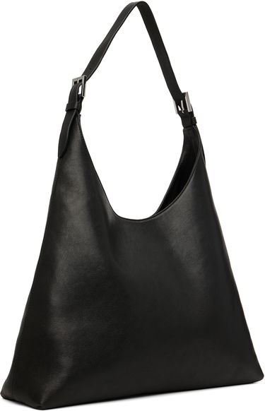 Чанта през рамо BY FAR BY FAR Camryn Washed Leather Shoulder Bag Черно | MWBSB058LL034BK001PL, 2