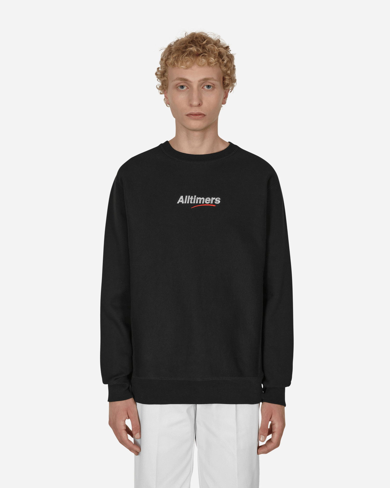 Суитчър Alltimers Mini Estate Embroidered Crewneck Sweatshirt Черно | PN1766 001, 0
