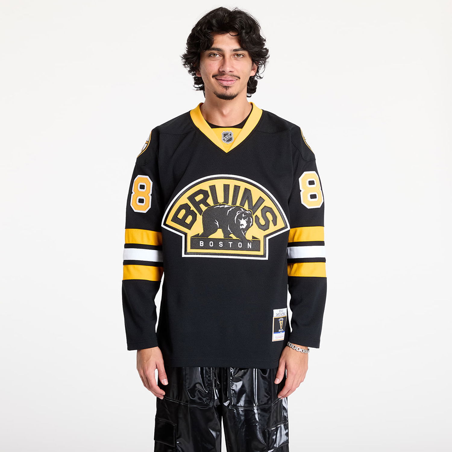 Фланелка Mitchell & Ness Bruins 2014 Pastrnak Jersey Черно | RJY77874-BBN14DPTBLCK, 0