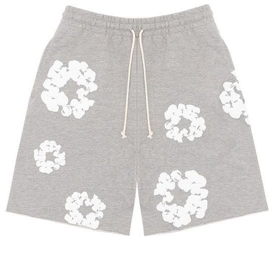 Къси панталони Denim Tears Denim Tears Wreath Logo Cotton Shorts Сиво | 402-070-30