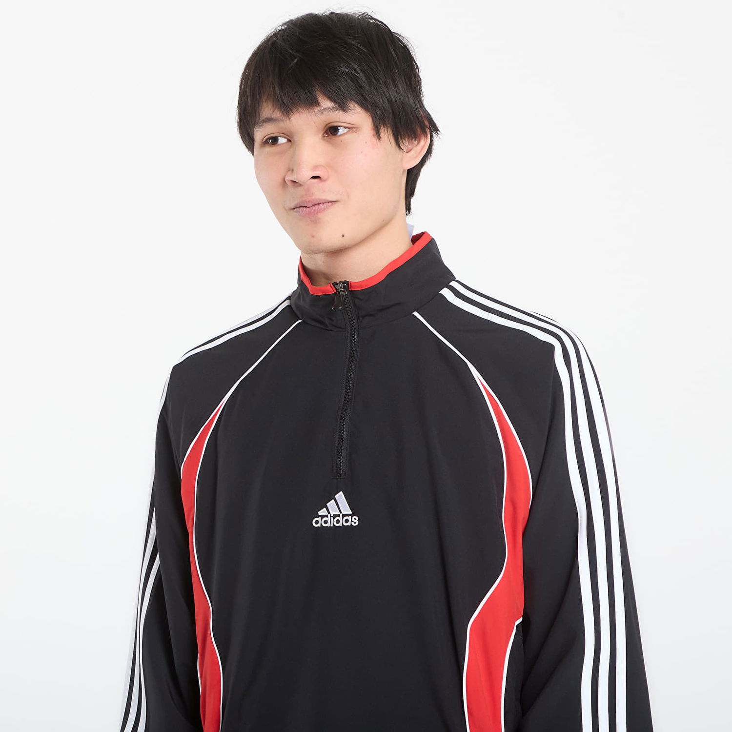 Суитчър adidas Performance TEAMGEIST Half Zip Sweatshirt Черно | KE2765, 1