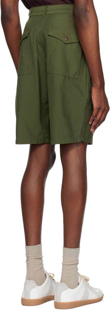 Къси панталони BEAMS Beams Plus Drawstring Cargo Shorts Зелено | 38250028139, 2