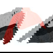 Color Block Stand Collar Jacket