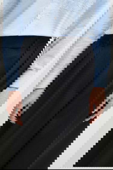 Панталони Anine Bing Lou Wide-Leg High Waist Pleated Trouser Черно | A.03.10389, 3