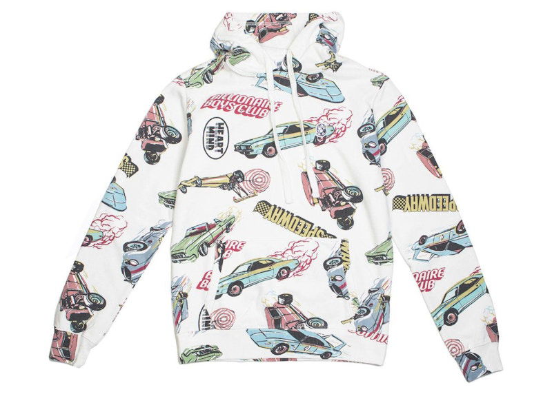 Суитчър BILLIONAIRE BOYS CLUB Billionaire Boys Club Speedways Print Hoodie Бяло | 8911308WHT, 0
