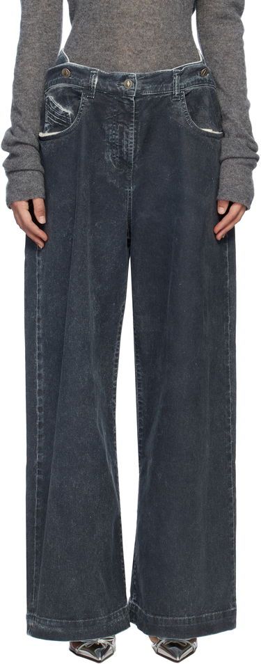 Дънки The Attico The Attico Long Wide-Leg Jeans Синьо | 250WCP00190 DDD100AA, 0