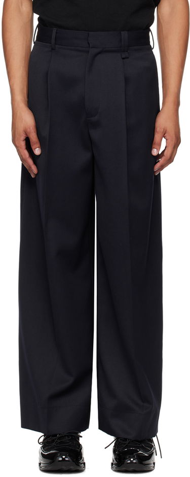 Панталони Simone Rocha Simone Rocha Pleated Wide Leg Trousers Тъмно синьо | 4118 0458, 0