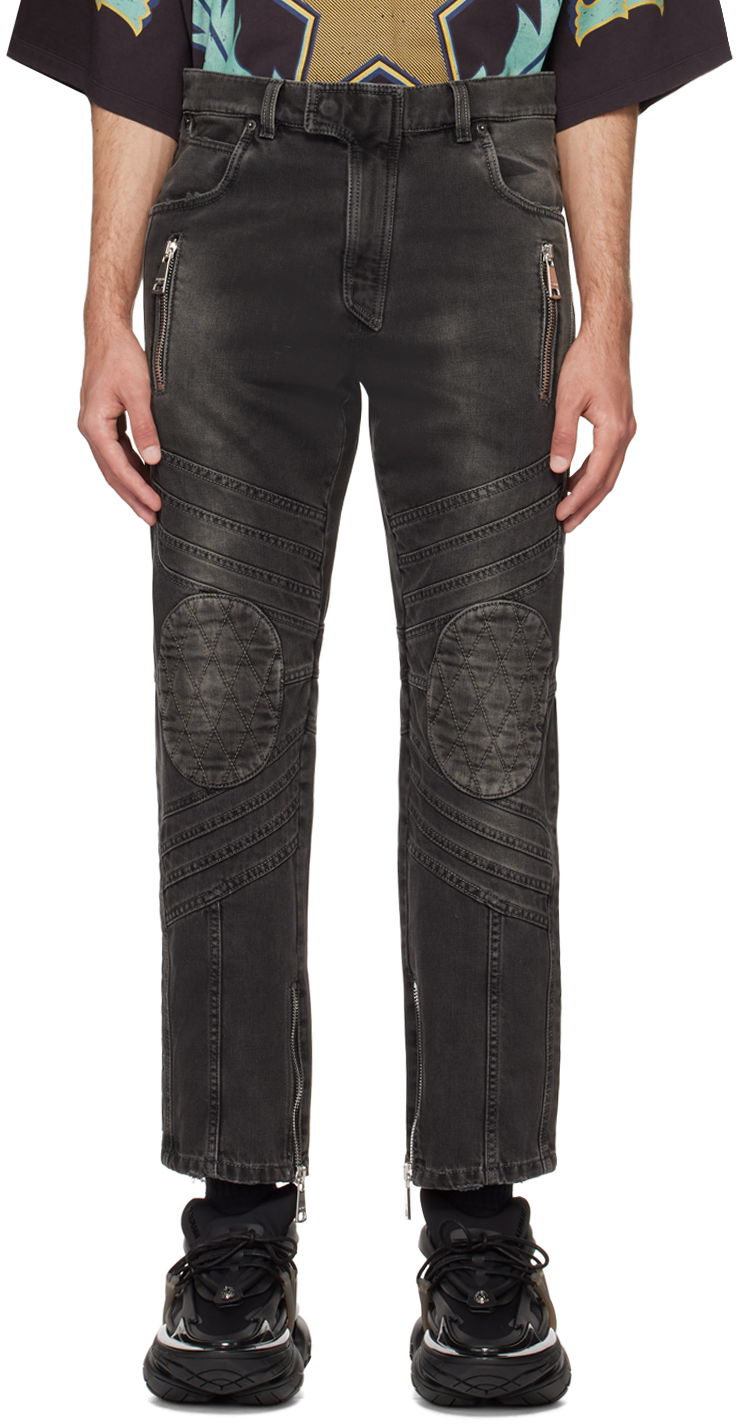 Дънки Balmain Biker Jeans Черно | CH1MI058DE02, 0