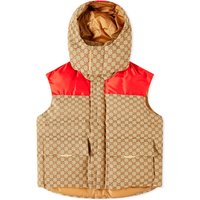 Жилетка Gucci GG Jacquard Hooded Down Vest Бежово | 756931-Z8BJ6-2275, 1