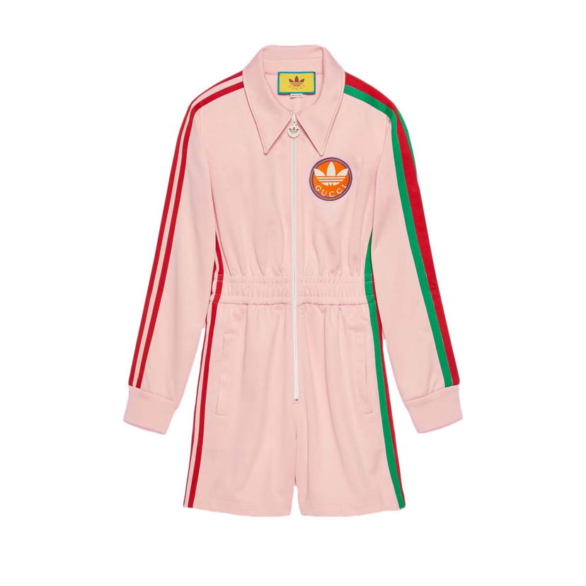 Комбинезон Gucci adidas x Short Jumpsuit Pink Розово | 697274 XJEAZ 5307