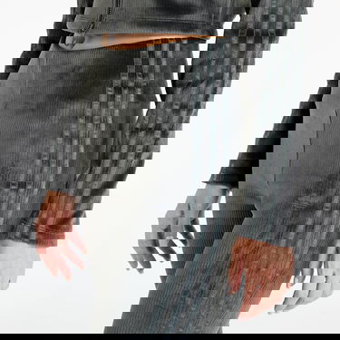 Клинове adidas Originals Rib Flrd Leggings Carbon Сиво | JN3024, 1