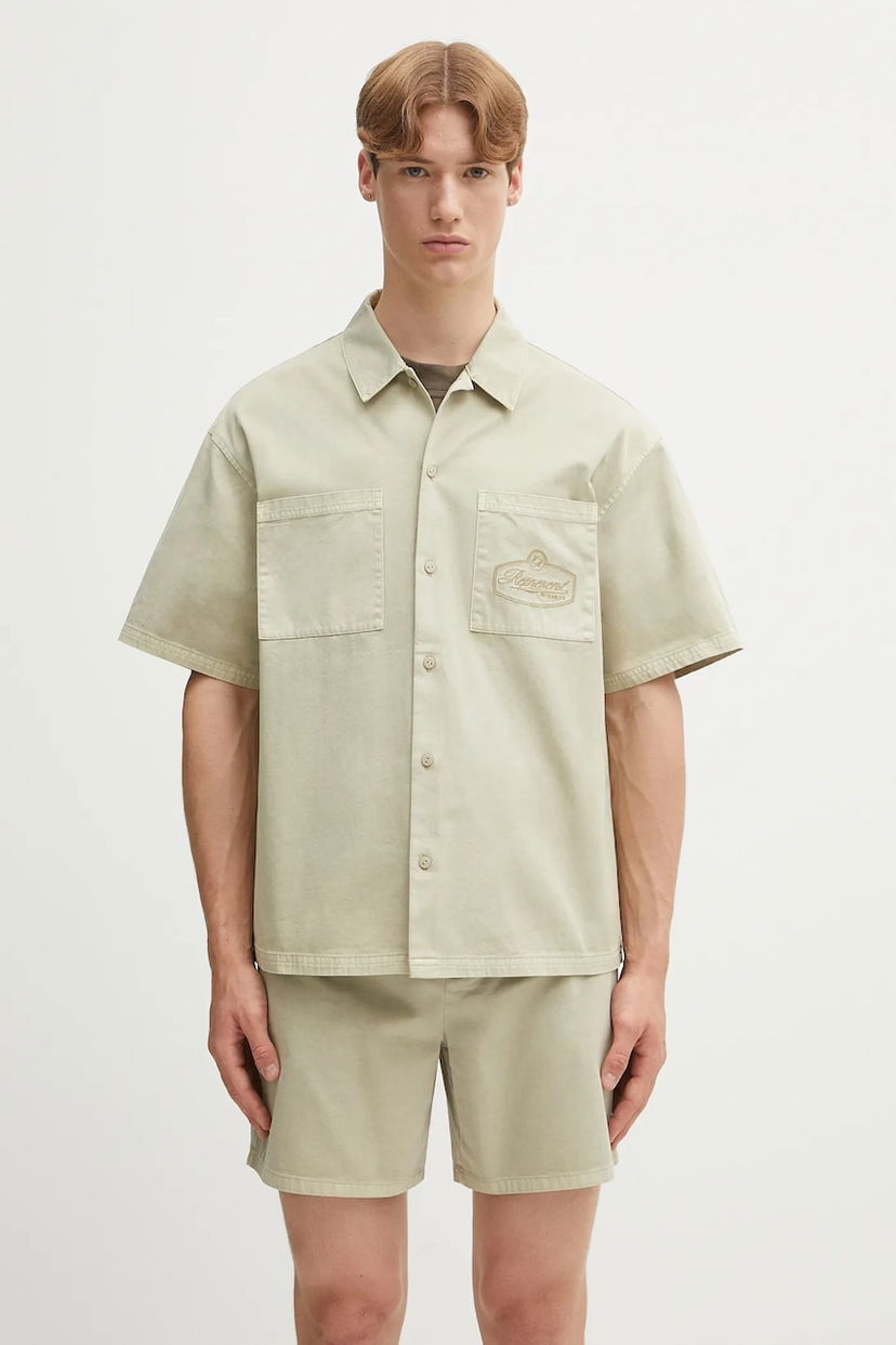 Риза Represent Clo Short Sleeve Cotton Overshirt relaxed Бежово | MLM21482.25