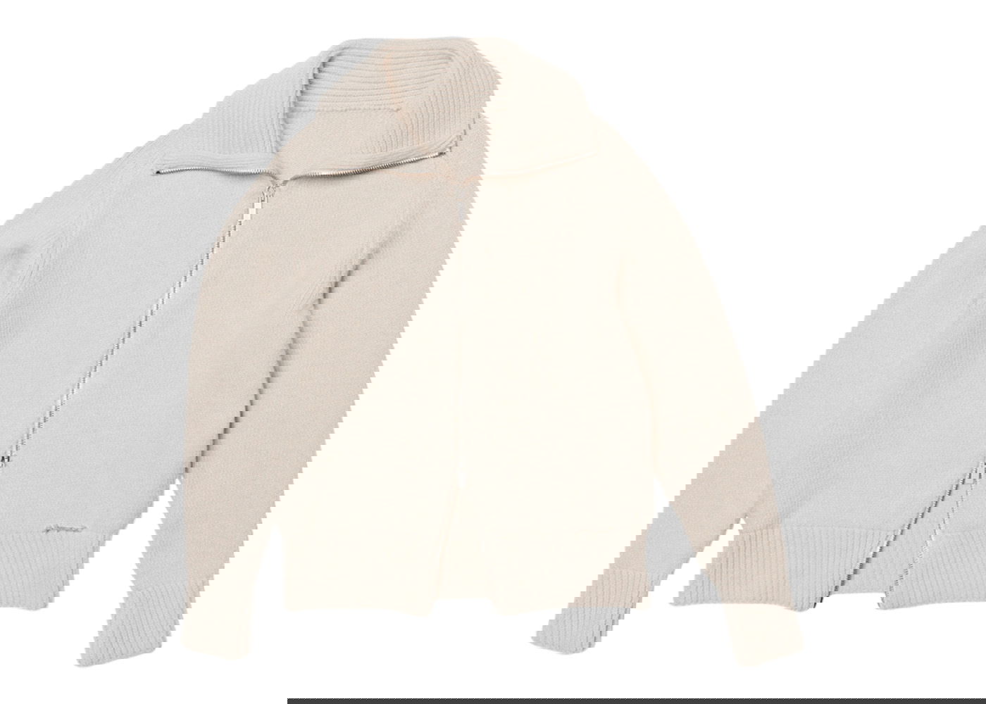 Пуловер Jacquemus Le cardigan Meunier Zip-Up Бежово | 226PA028-1060-130, 0