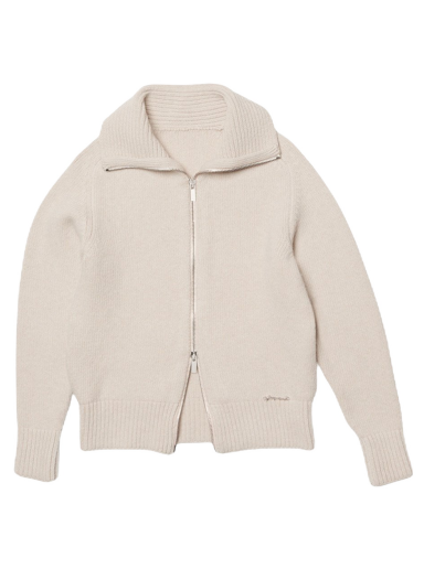 Пуловер Jacquemus Le cardigan Meunier Zip-Up Бежово | 226PA028-1060-130