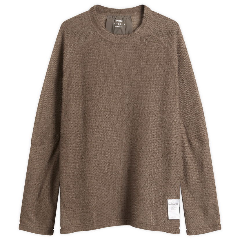Тениска Satisfy Ghostfleece AD Long T-Shirt Кафяво | 11067-FA