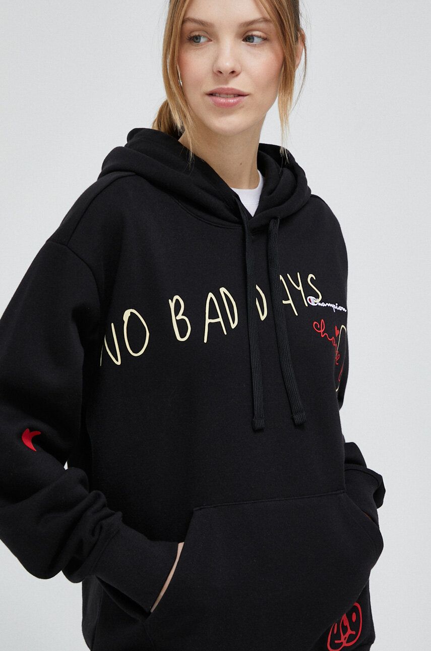 Суитчър Champion Hooded Sweatshirt Черно | 116274, 0