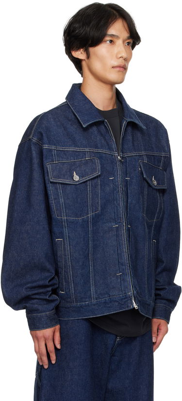 Яке VETEMENTS VETEMENTS Hip-Hop Denim Jacket Синьо | UH76DJ250N, 1