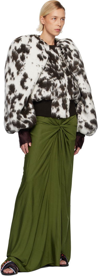 Пола Dries Van Noten Dries Van Noten Long Draped Maxi Skirt Зелено | 252-011159-2617, 3