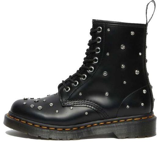 Кецове и обувки Dr. Martens Swarovski x 1460 Crystal Boots Черно | 27208001