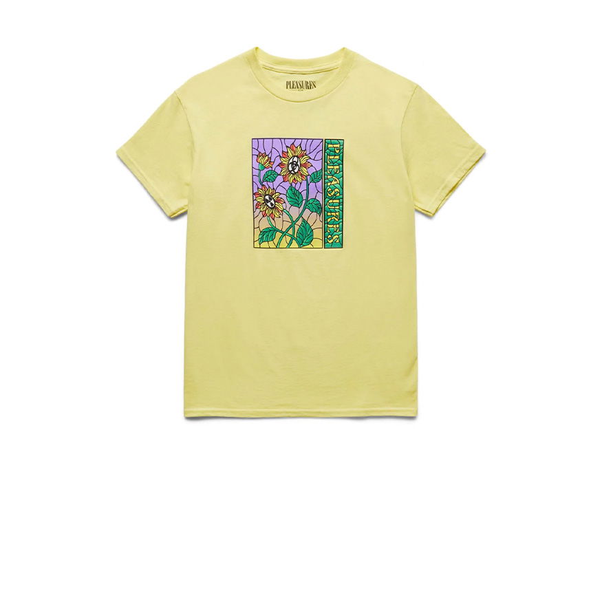Тениска Pleasures Glass Tee Жълто | P22F060-BANANA, 0