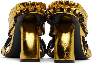 Аксесоари Dries Van Noten Dries Van Noten Ruffled Heeled Sandals Металик | WS251-1566-207, 1